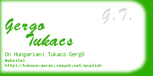 gergo tukacs business card