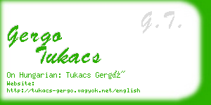 gergo tukacs business card